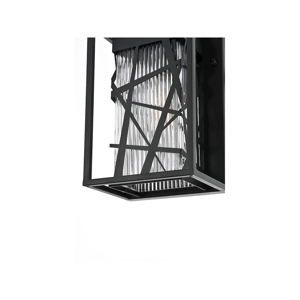 Eyre 7 inch Outdoor Pendant in Black. Picture 5