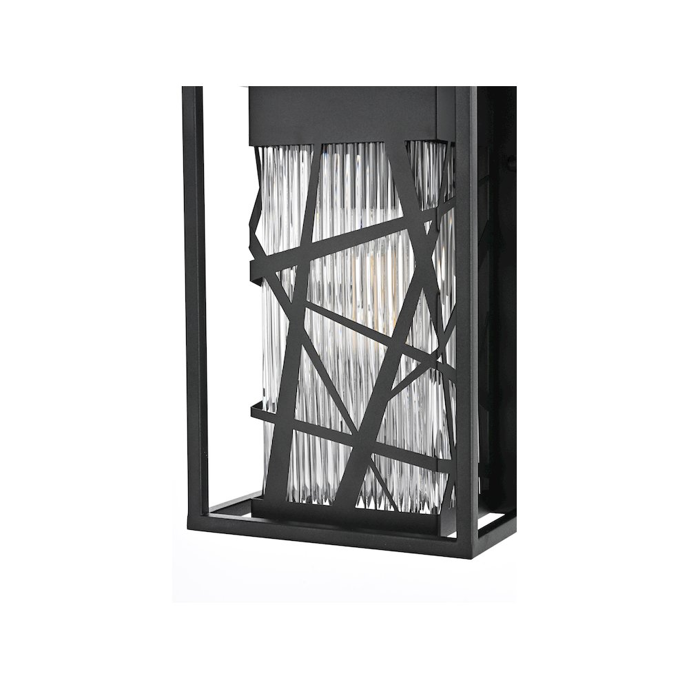 Eyre 7 inch Outdoor Pendant in Black. Picture 6