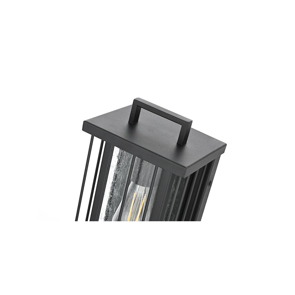 Sedgley 7 inch Outdoor Pendant in Black. Picture 4