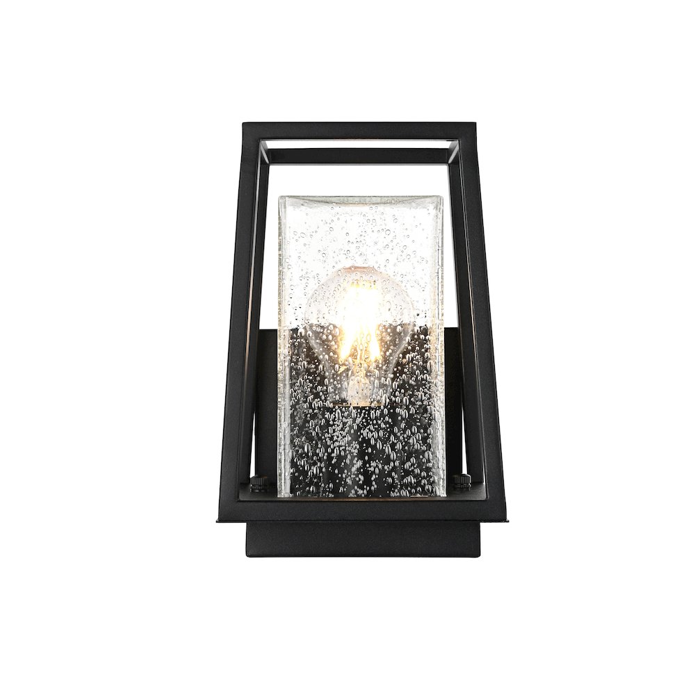 Lehigh 7 inch Outdoor Pendant in Black. Picture 1