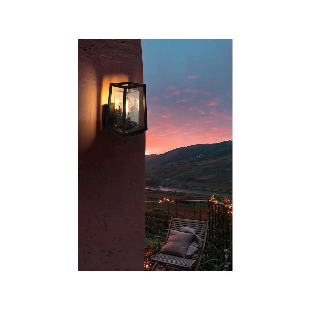 Lehigh 7 inch Outdoor Pendant in Black. Picture 2