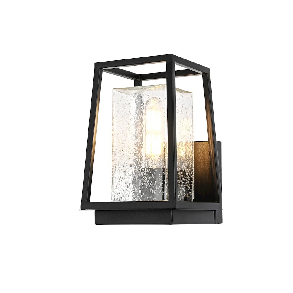 Lehigh 7 inch Outdoor Pendant in Black. Picture 3