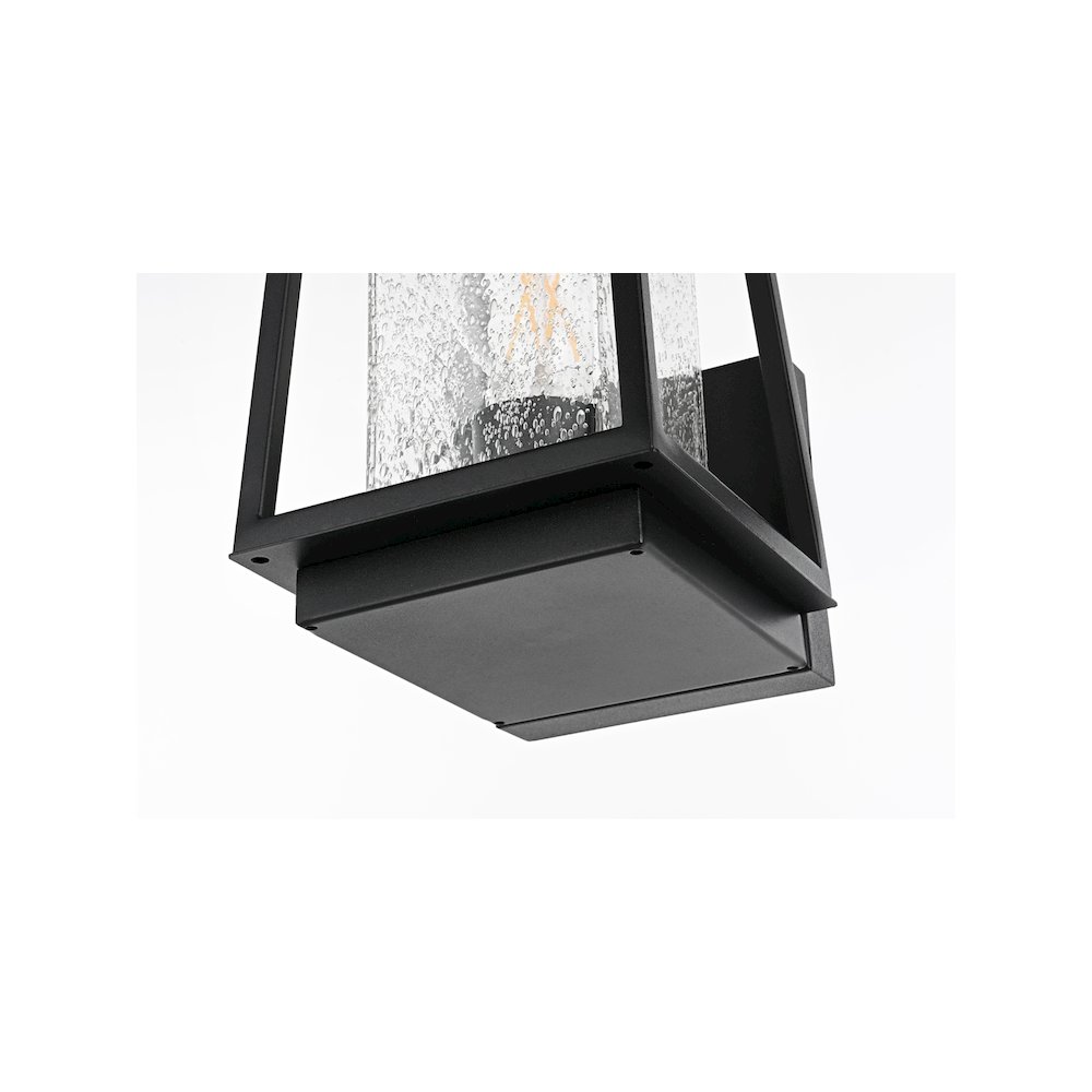 Lehigh 7 inch Outdoor Pendant in Black. Picture 4