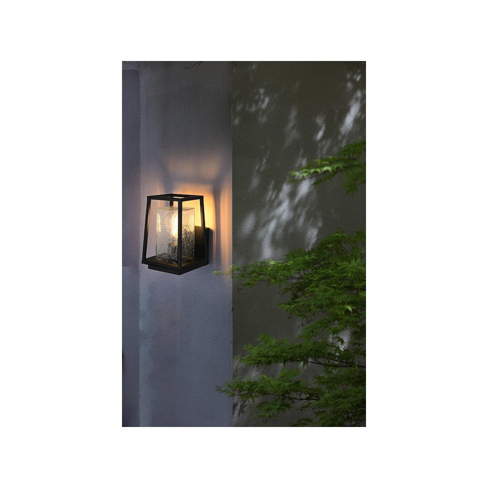 Lehigh 7 inch Outdoor Pendant in Black. Picture 2