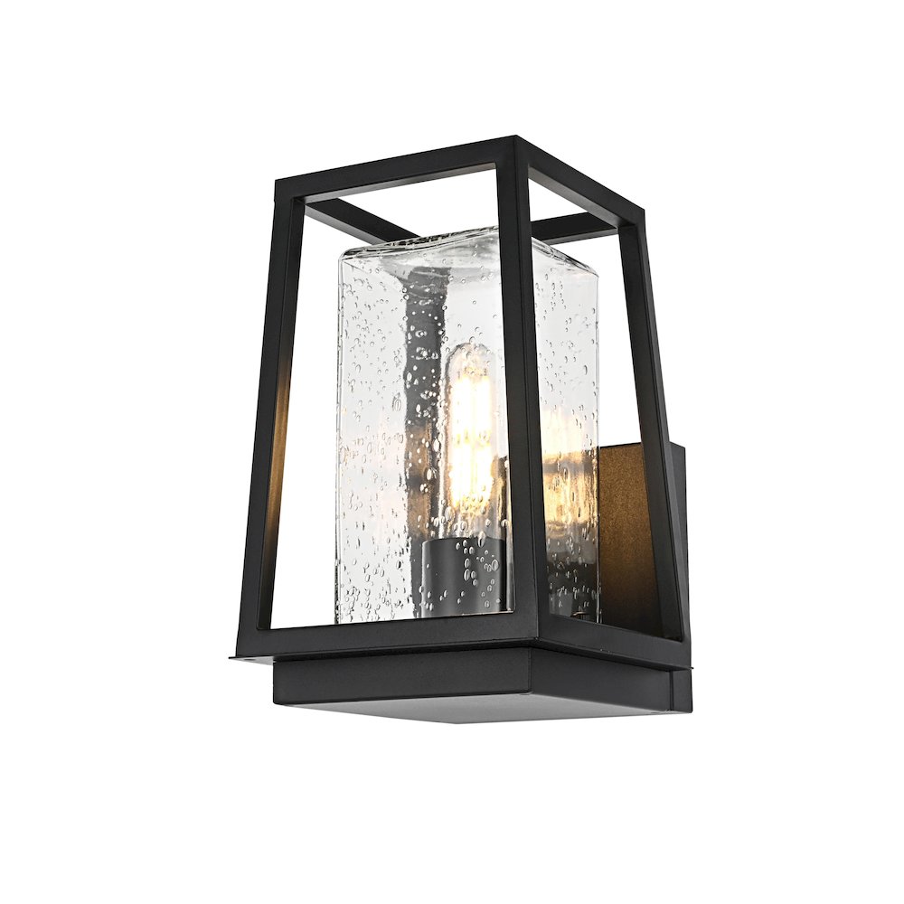 Lehigh 7 inch Outdoor Pendant in Black. Picture 3