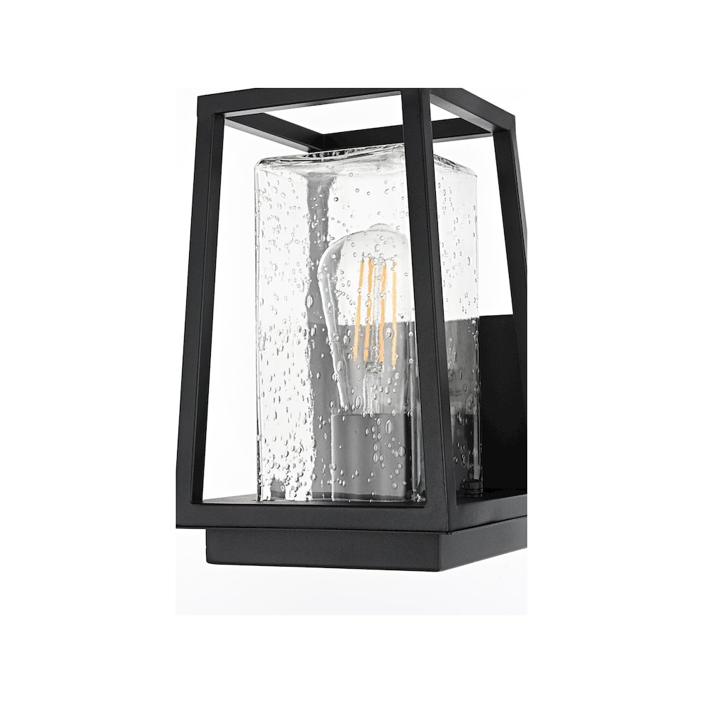 Lehigh 7 inch Outdoor Pendant in Black. Picture 5