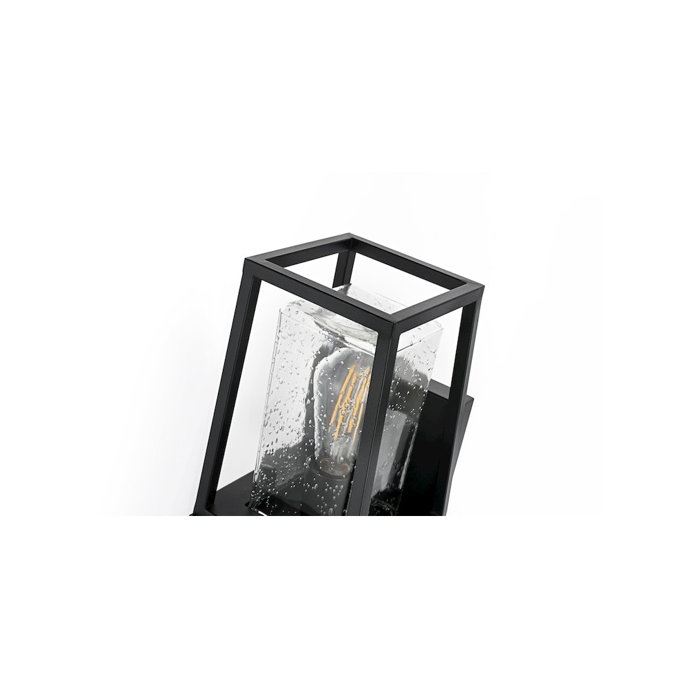 Lehigh 7 inch Outdoor Pendant in Black. Picture 6