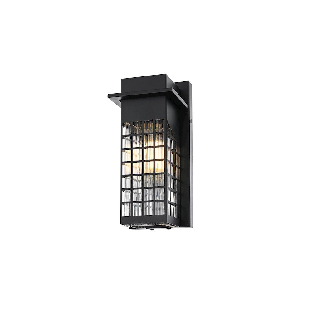 Palmer 7 inch Outdoor Pendant in Black. Picture 3