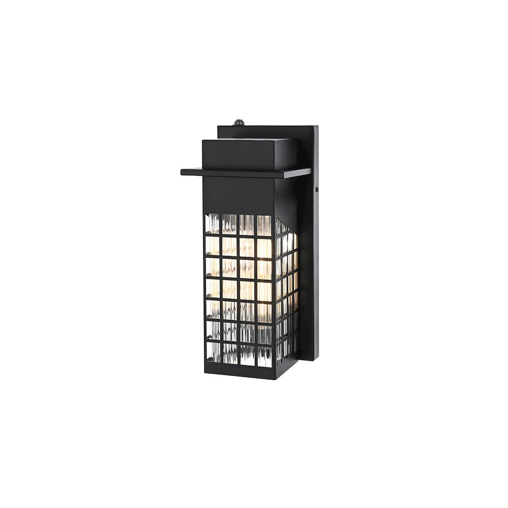 Palmer 7 inch Outdoor Pendant in Black. Picture 7