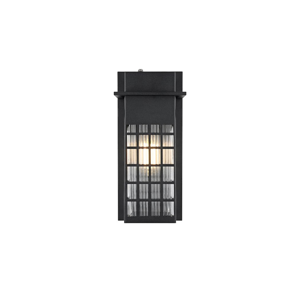 Palmer 7 inch Outdoor Pendant in Black. Picture 1