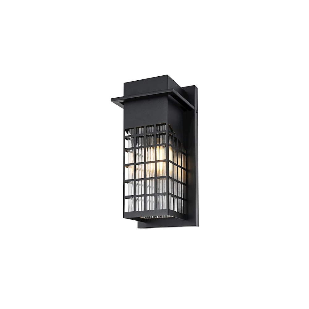 Palmer 7 inch Outdoor Pendant in Black. Picture 3