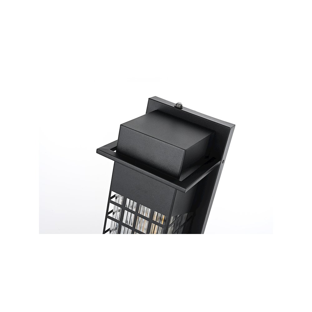 Palmer 7 inch Outdoor Pendant in Black. Picture 4