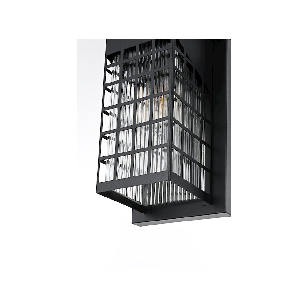 Palmer 7 inch Outdoor Pendant in Black. Picture 6