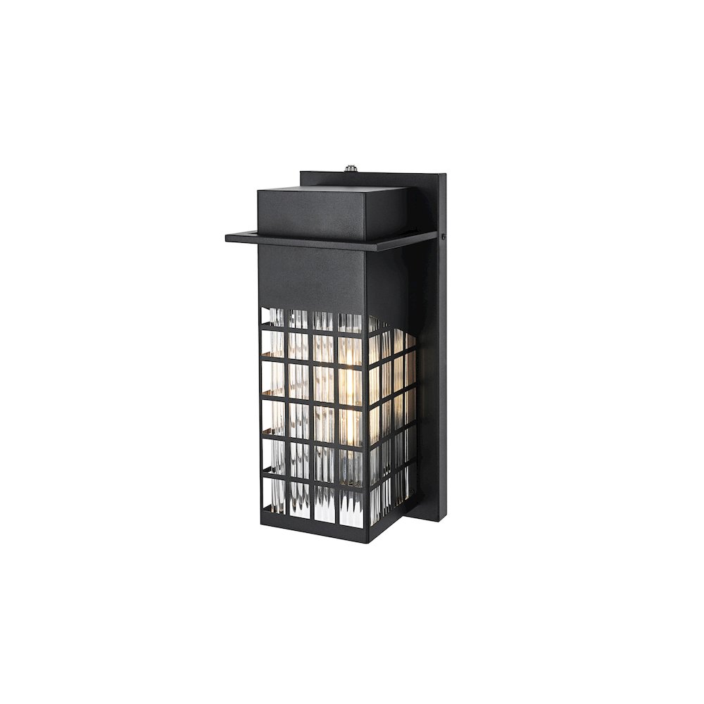 Palmer 7 inch Outdoor Pendant in Black. Picture 7