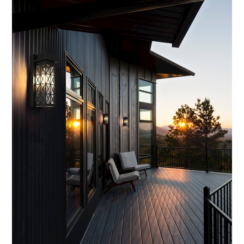 Wildey 7 inch Outdoor Pendant in Black. Picture 2