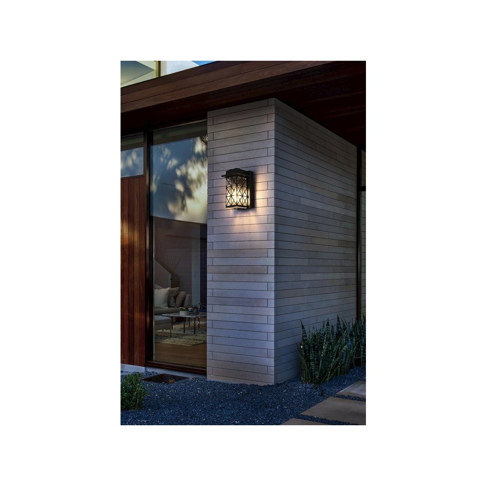 Wildey 7 inch Outdoor Pendant in Black. Picture 2