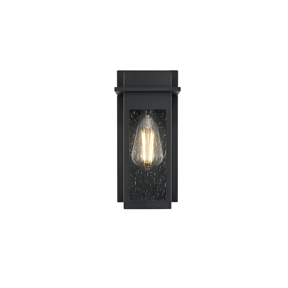Dunton 7 inch Outdoor Pendant in Black. Picture 1