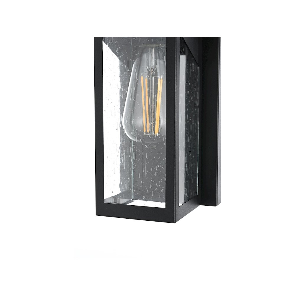 Dunton 7 inch Outdoor Pendant in Black. Picture 5