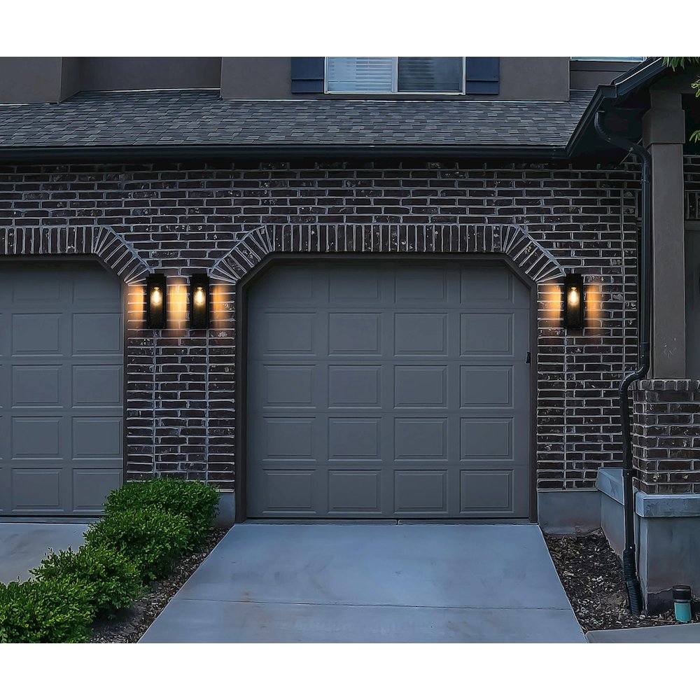 Dunton 7 inch Outdoor Pendant in Black. Picture 2