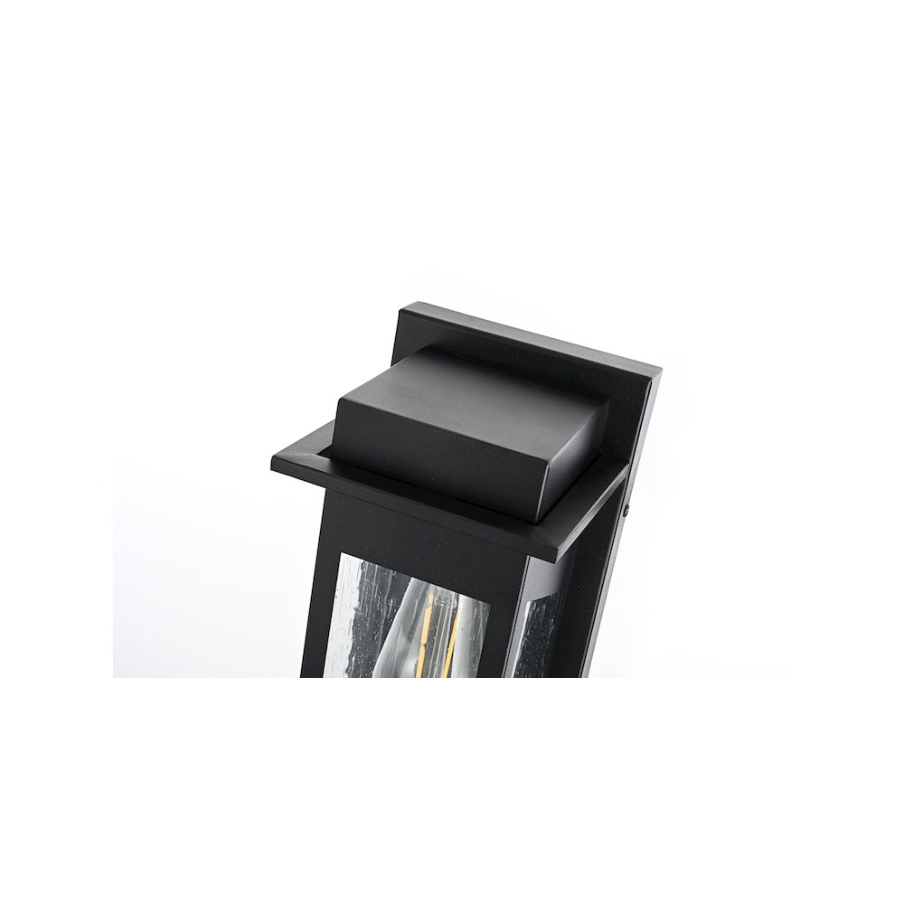 Dunton 7 inch Outdoor Pendant in Black. Picture 4