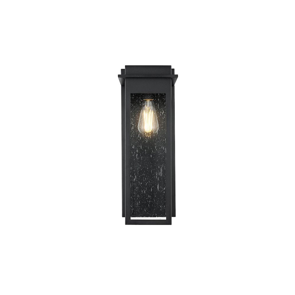 Dunton 7 inch Outdoor Pendant in Black. Picture 1