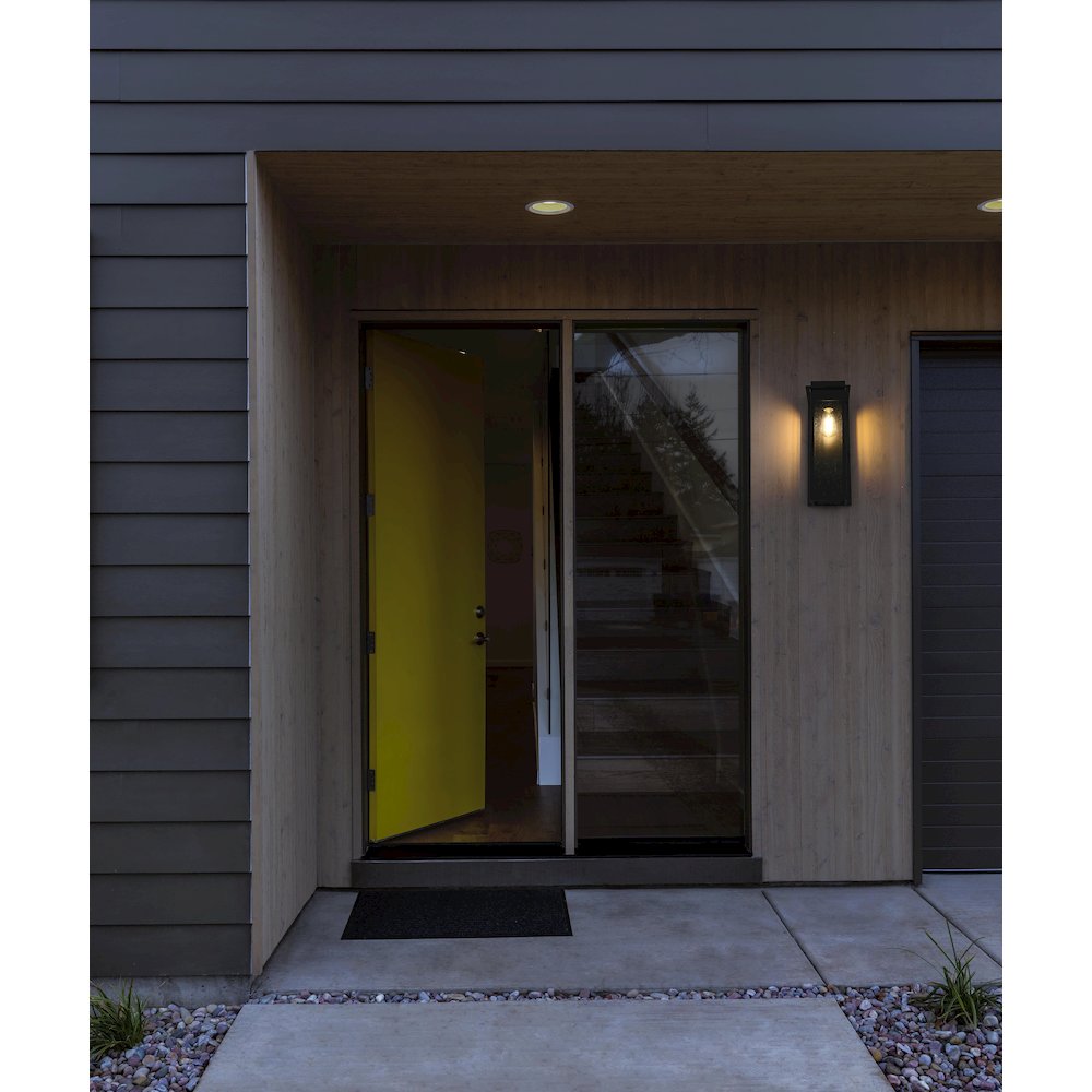 Dunton 7 inch Outdoor Pendant in Black. Picture 2