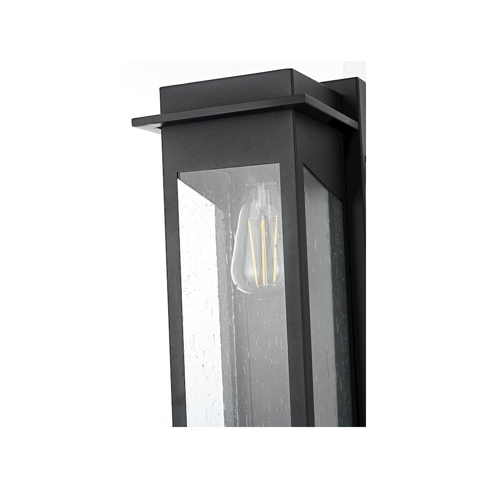 Dunton 7 inch Outdoor Pendant in Black. Picture 5