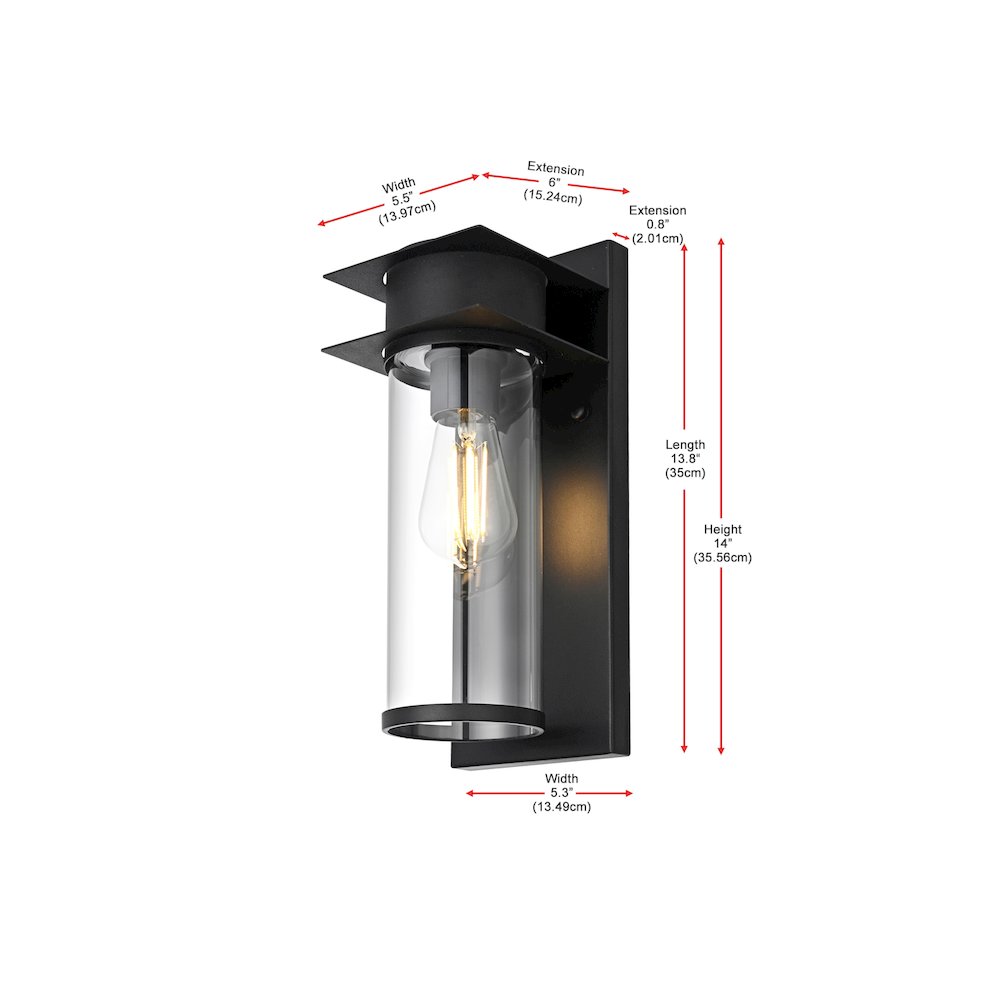Westmont 7 inch Outdoor Pendant in Black. Picture 8