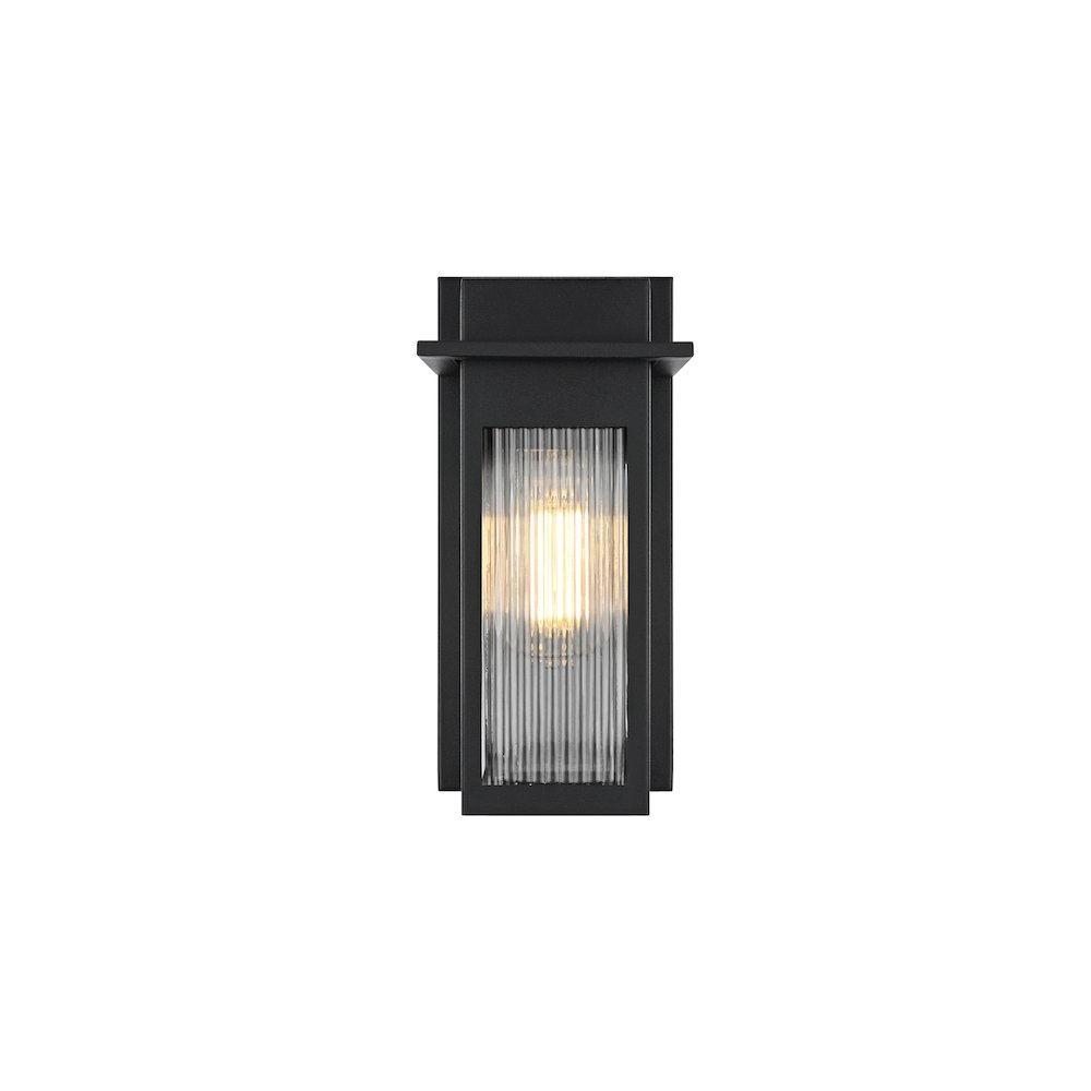 Fletcher 7 inch Outdoor Pendant in Black. Picture 1