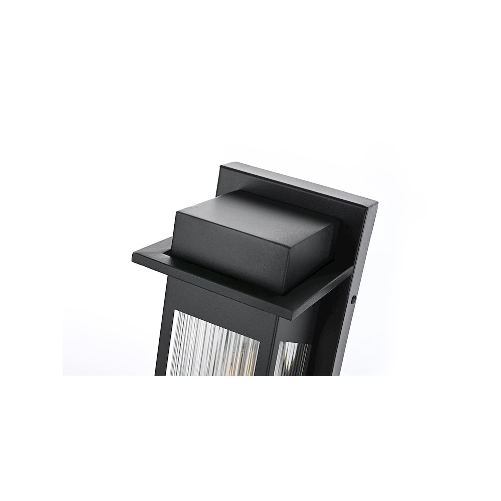 Fletcher 7 inch Outdoor Pendant in Black. Picture 4