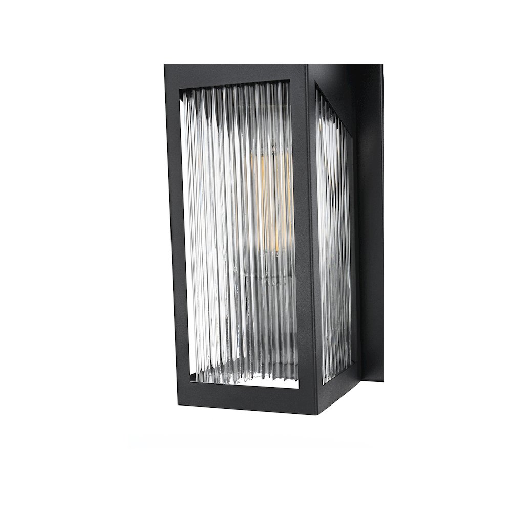 Fletcher 7 inch Outdoor Pendant in Black. Picture 5