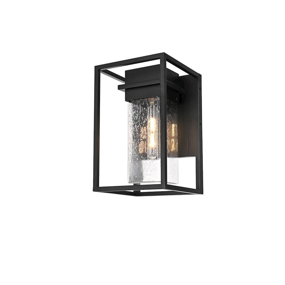 Morse 10 Inch Outdoor Wall Sconce In Black. Picture 3