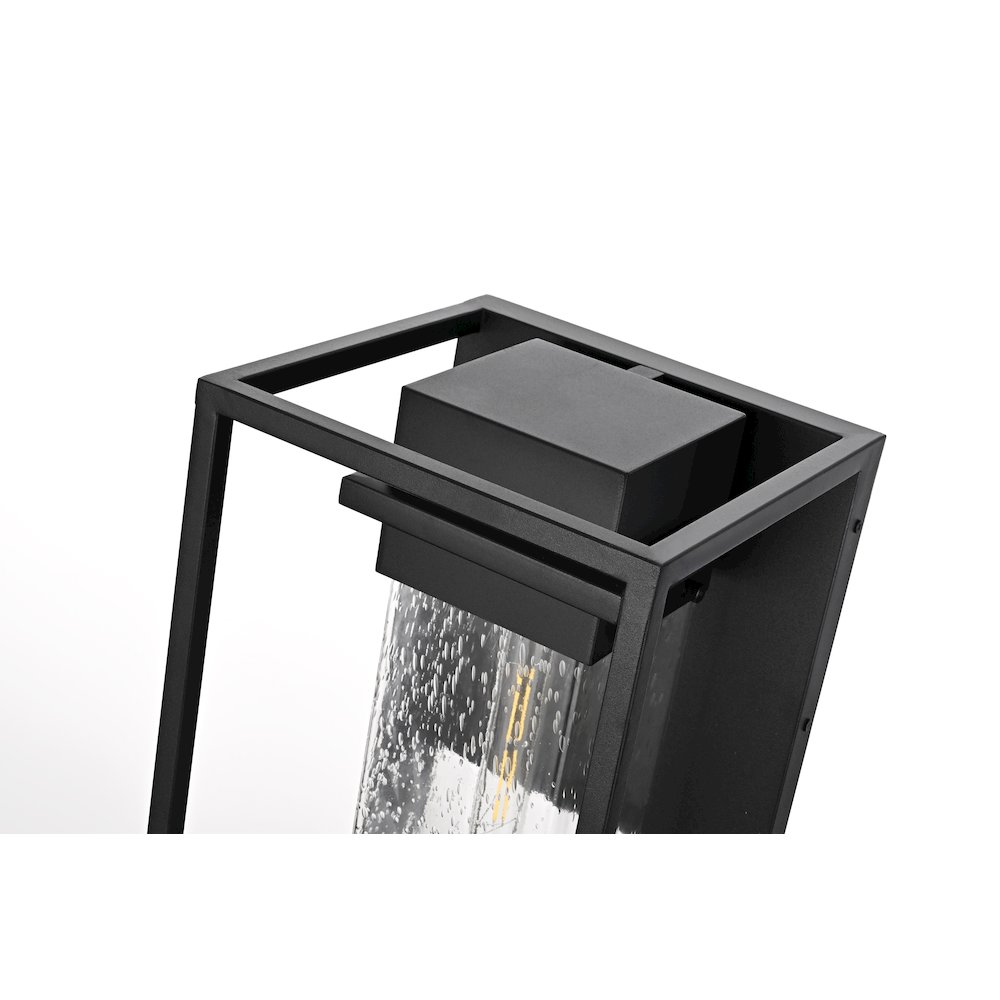 Morse 10 Inch Outdoor Wall Sconce In Black. Picture 4