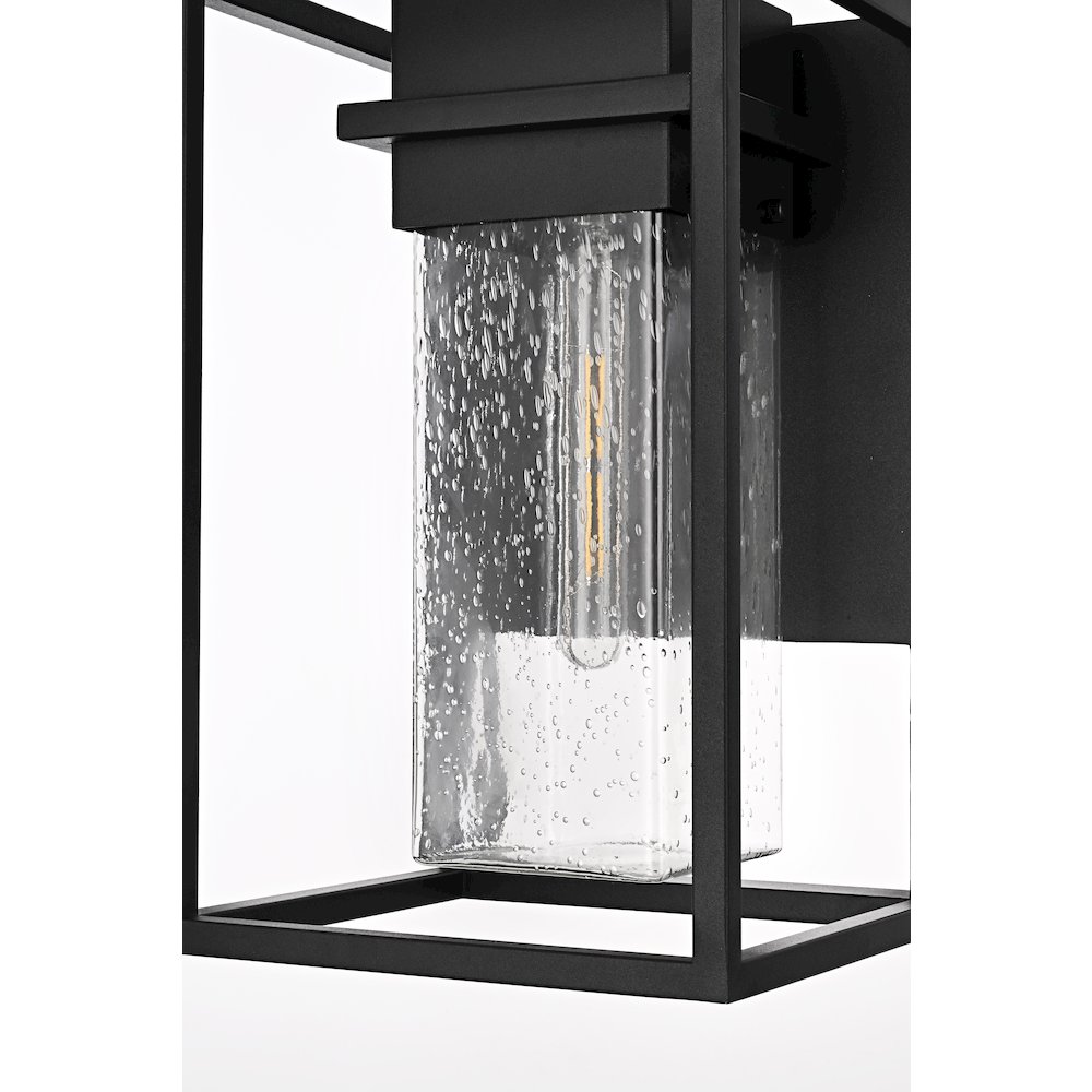 Morse 10 Inch Outdoor Wall Sconce In Black. Picture 6