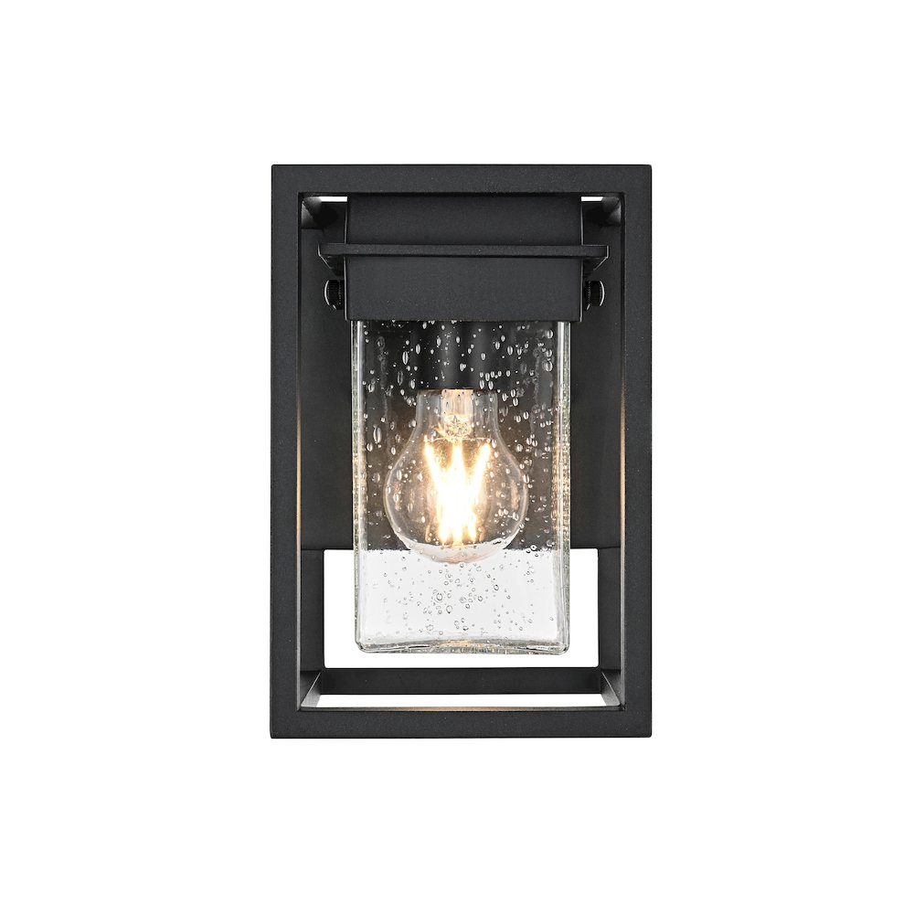 Morse 7 inch Outdoor Pendant in Black. Picture 1