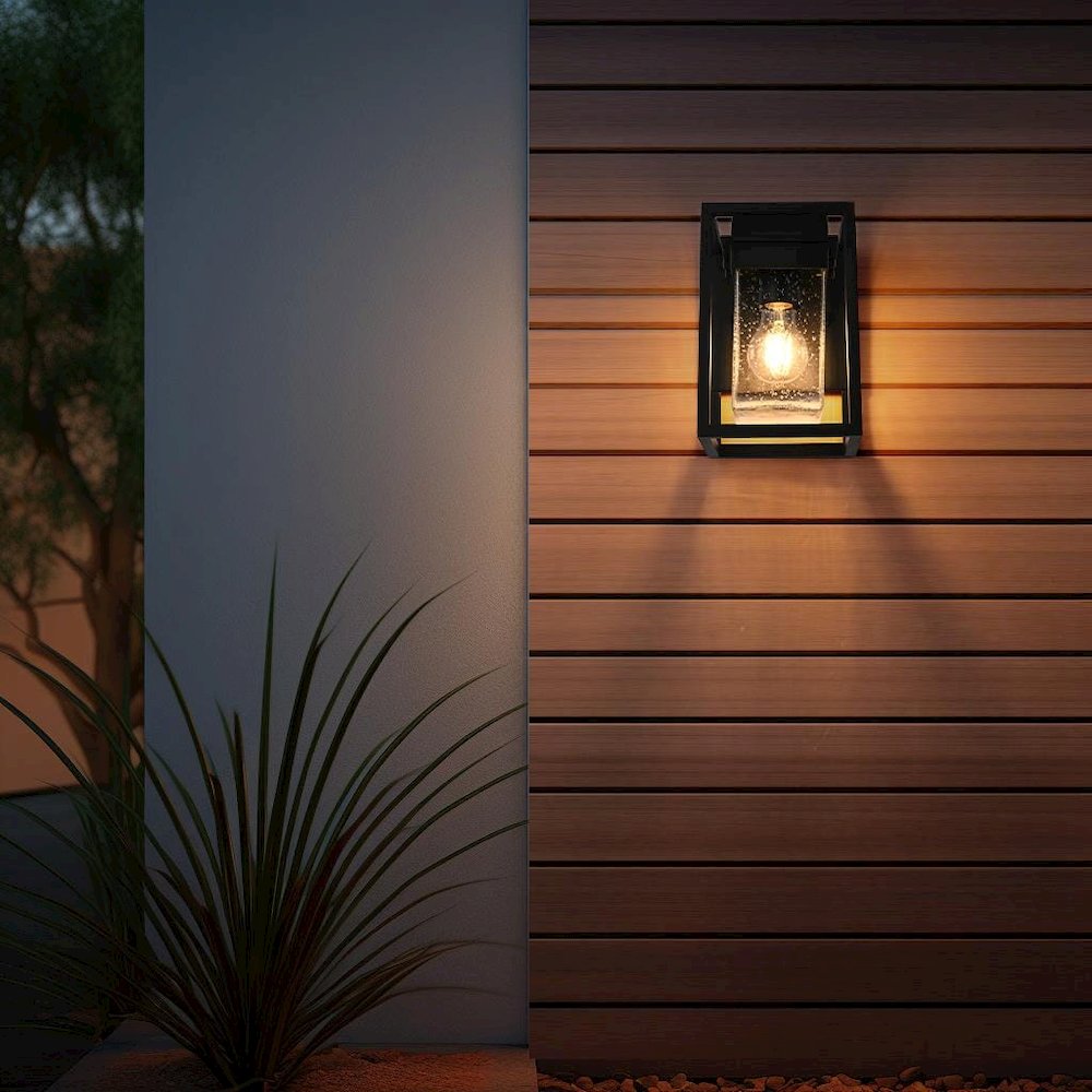 Morse 7 inch Outdoor Pendant in Black. Picture 2