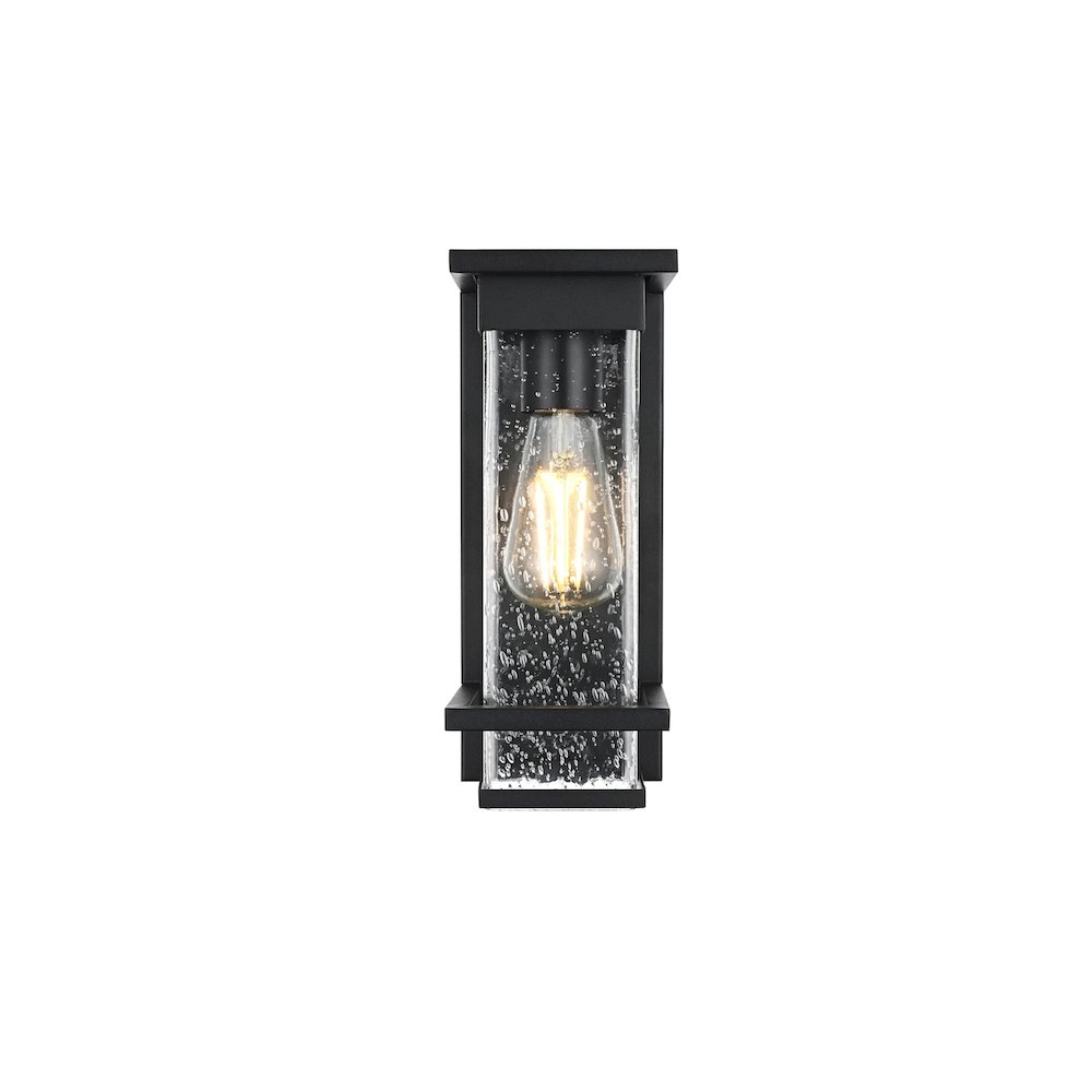 Harper 7 inch Outdoor Pendant in Black. Picture 1