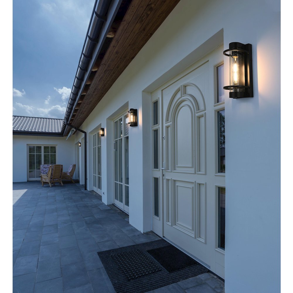 Parrish 7 inch Outdoor Pendant in Black. Picture 2
