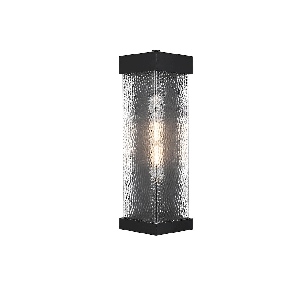 Swain 6.5 Inch Outdoor Wall Sconce In Black. Picture 1