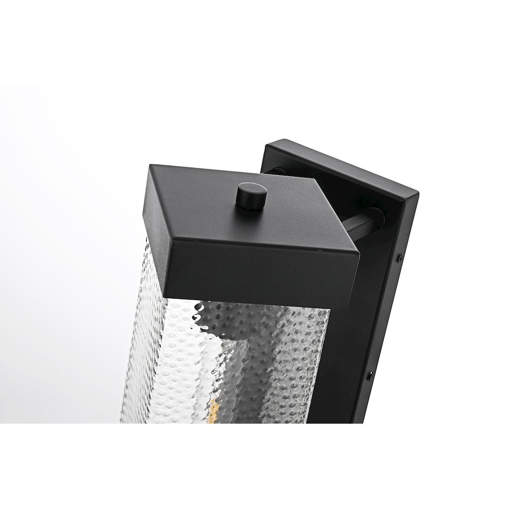 Swain 6.5 Inch Outdoor Wall Sconce In Black. Picture 4