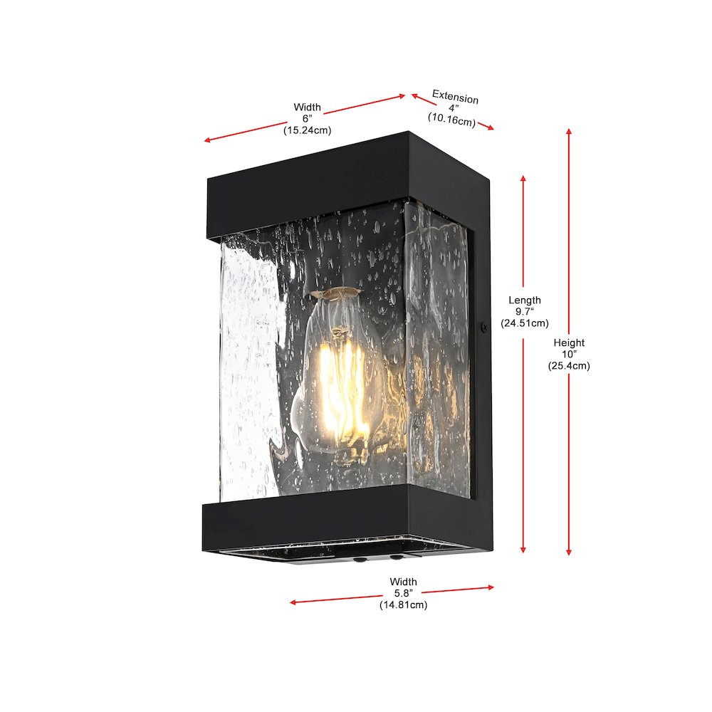 Thompson 7 inch Outdoor Pendant in Black. Picture 8