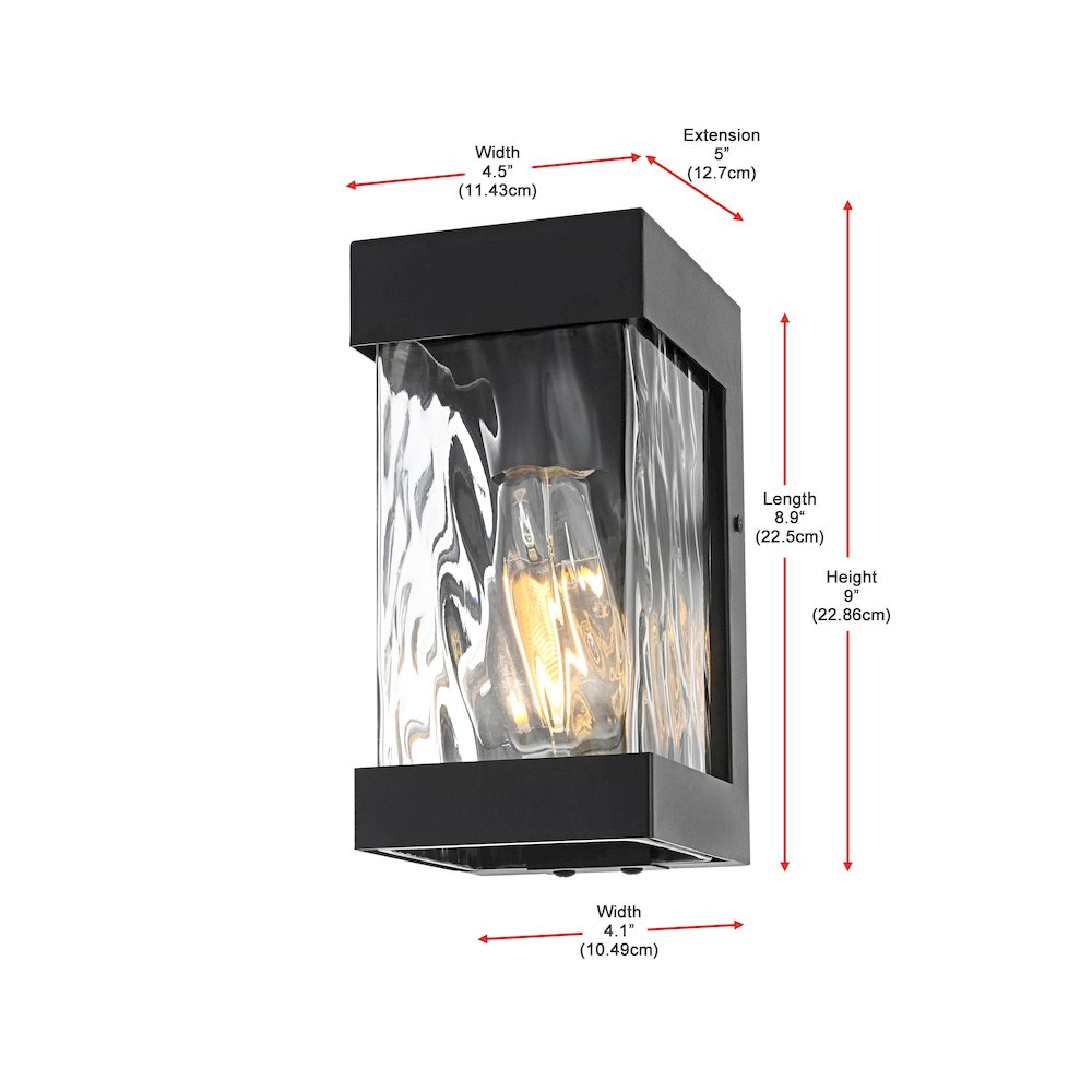 Thompson 7 inch Outdoor Pendant in Black. Picture 8