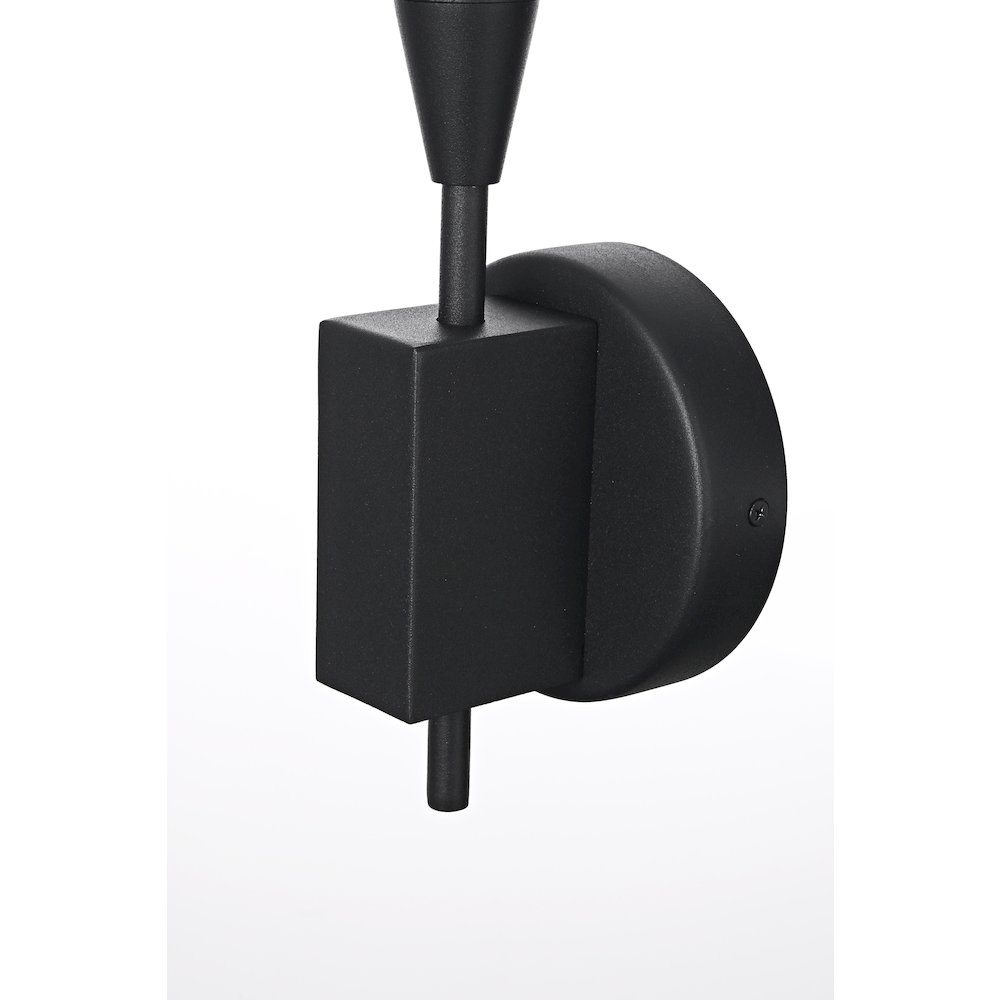 Odin 5 Inch Outdoor Wall Sconce In Black. Picture 4