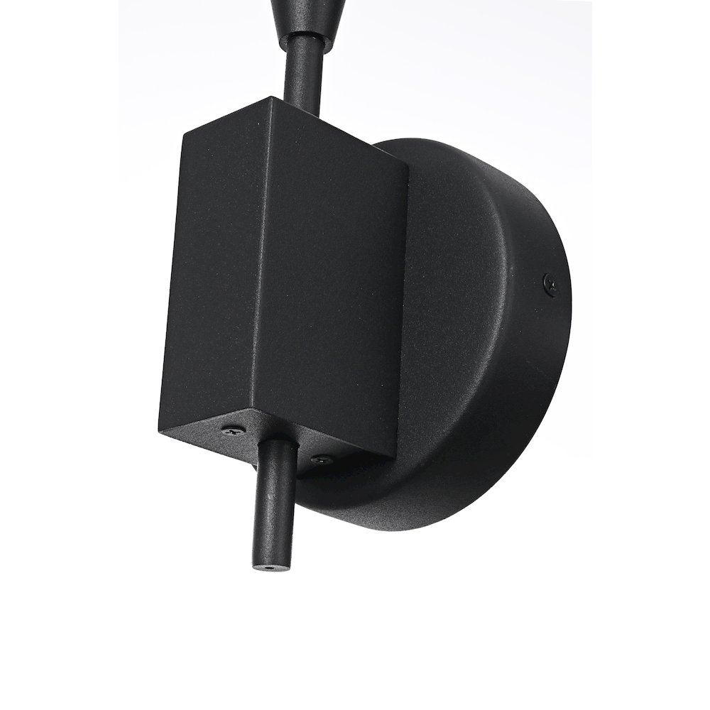 Odin 5 Inch Outdoor Wall Sconce In Black. Picture 5