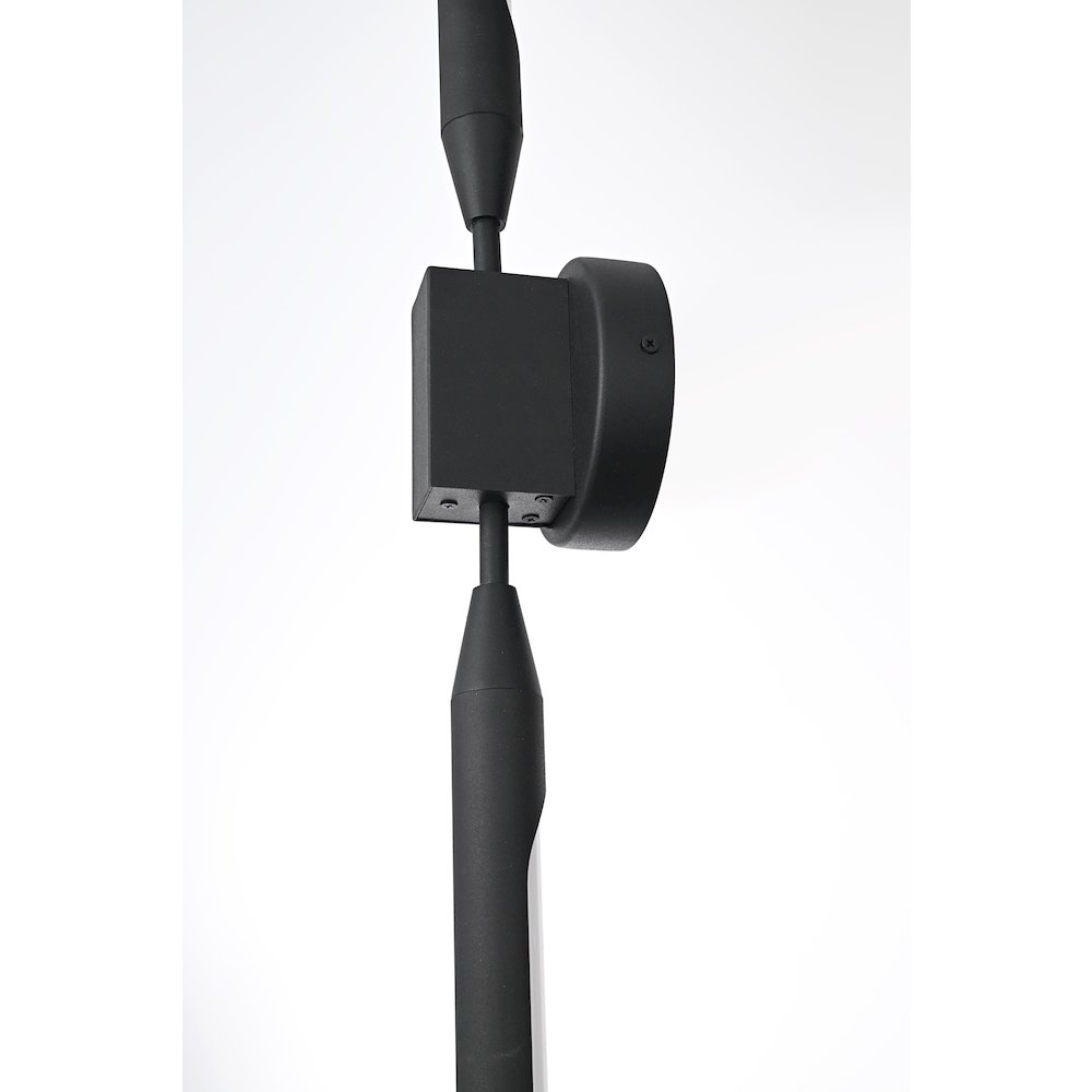 Odin 5 Inch Outdoor Wall Sconce In Black. Picture 5