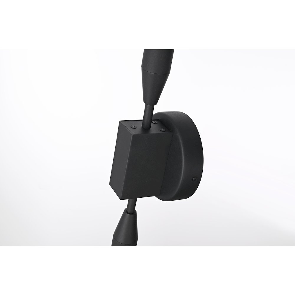 Odin 5 Inch Outdoor Wall Sconce In Black. Picture 6