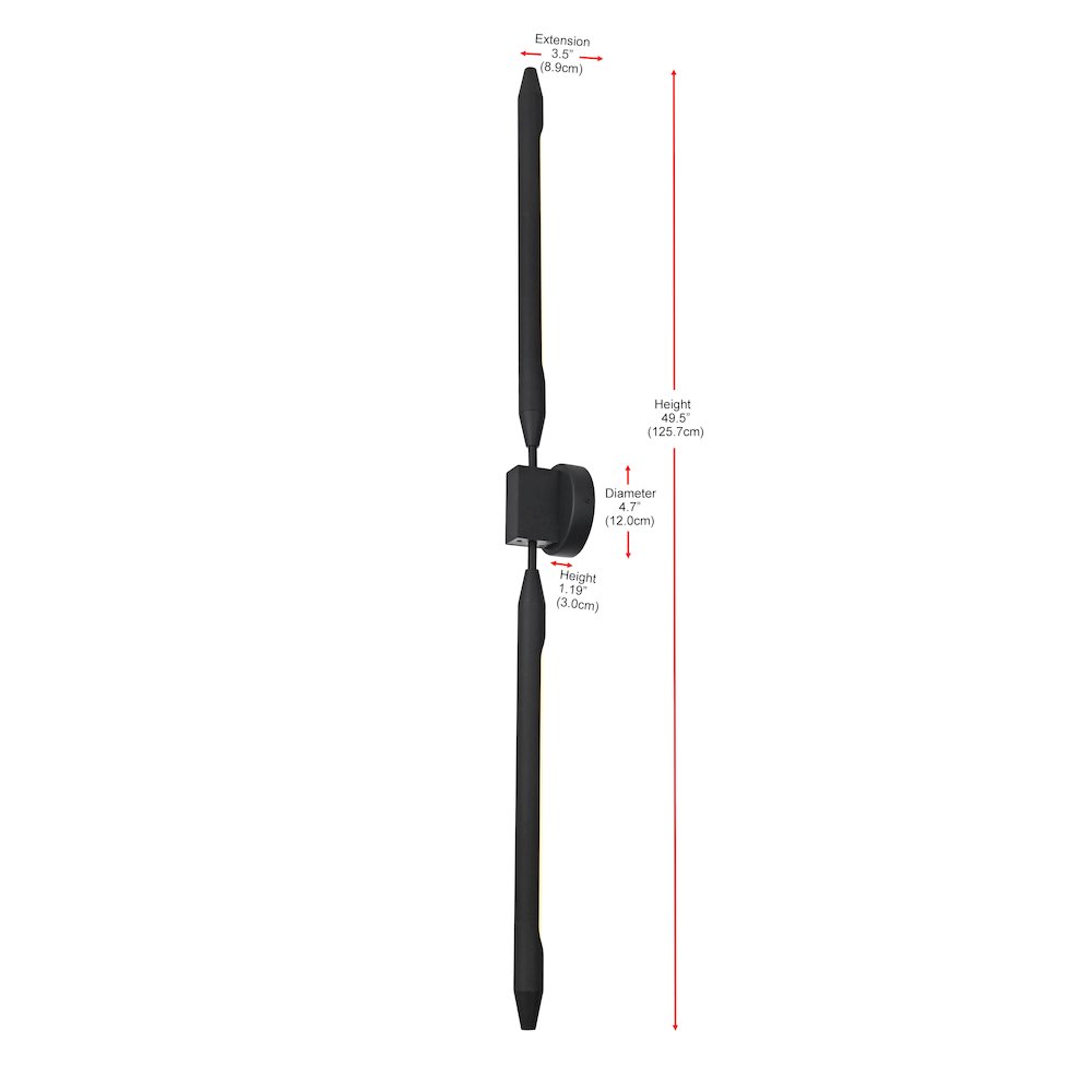 Odin 5 Inch Outdoor Wall Sconce In Black. Picture 8