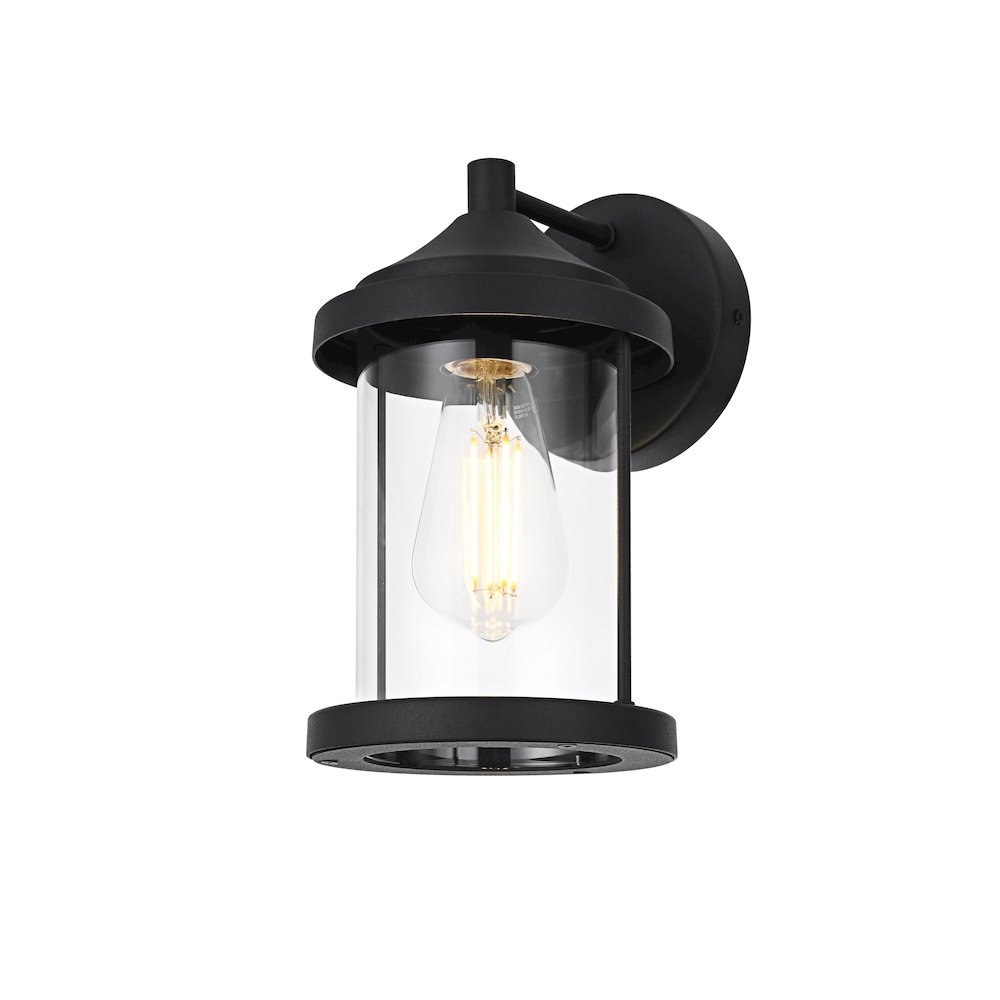 Roy 6 Inch Outdoor Wall Sconce In Black. Picture 3