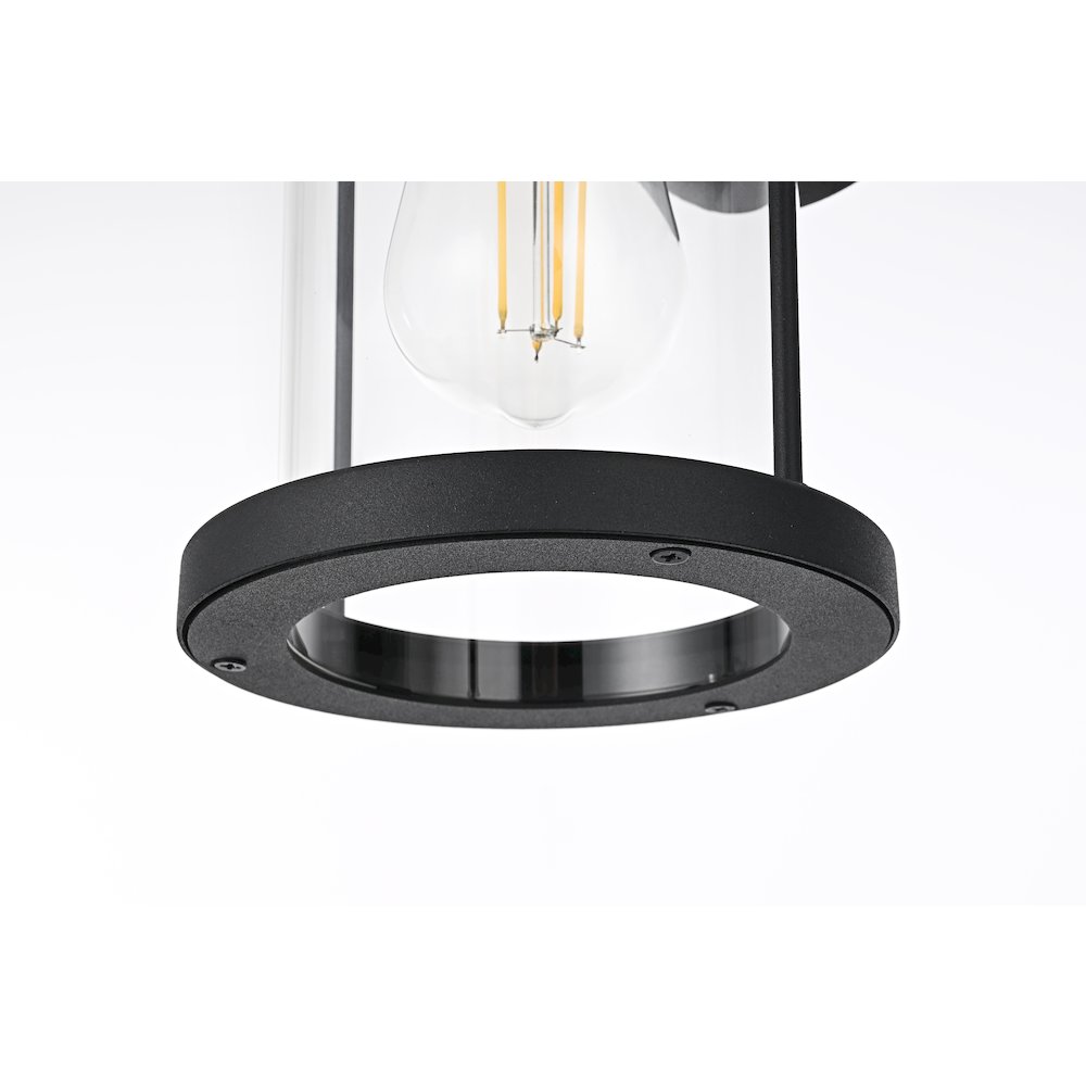 Roy 6 Inch Outdoor Wall Sconce In Black. Picture 6