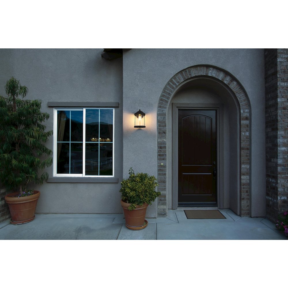 Roy 7 Inch Outdoor Wall Sconce In Black. Picture 2